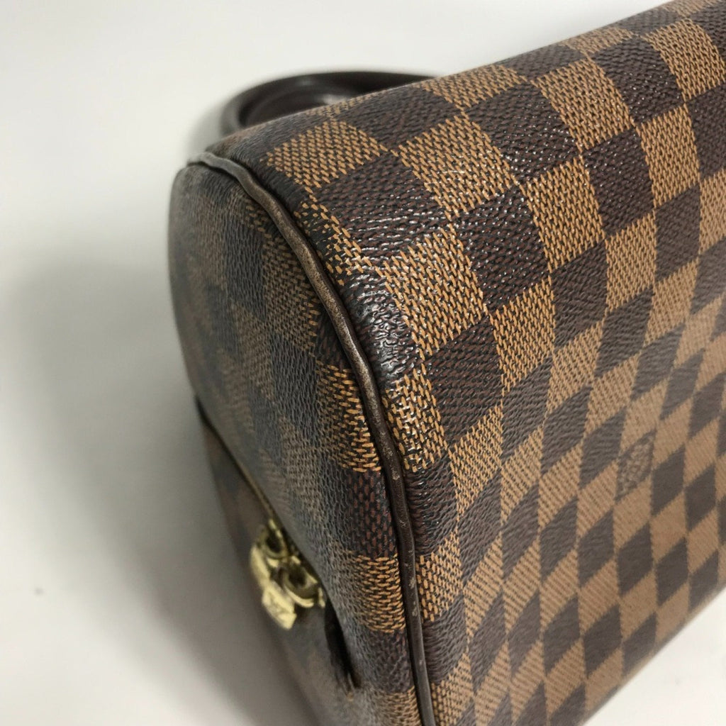 Louis Vuitton Brown Damier Canvas Ebene Damier Canvas Boston Bag Handbag