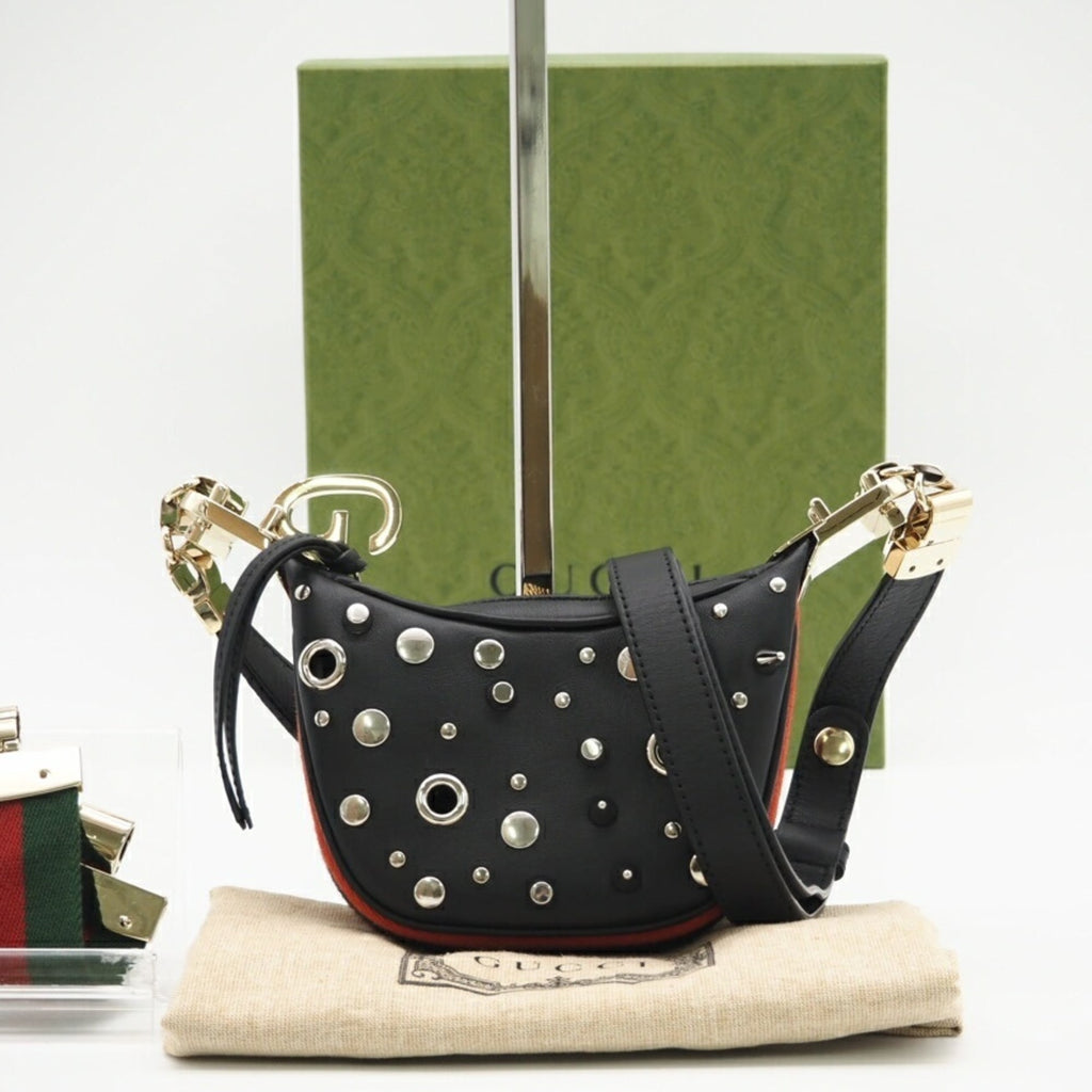 Gucci Black Leather Shoulder Bag (Pre-Owned)