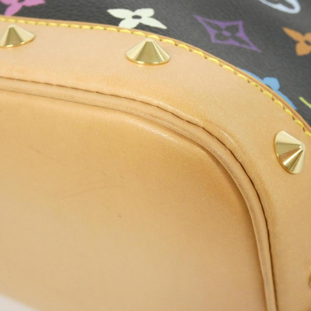 Louis Vuitton Black Multi-Color Coated Canvas Handbag
