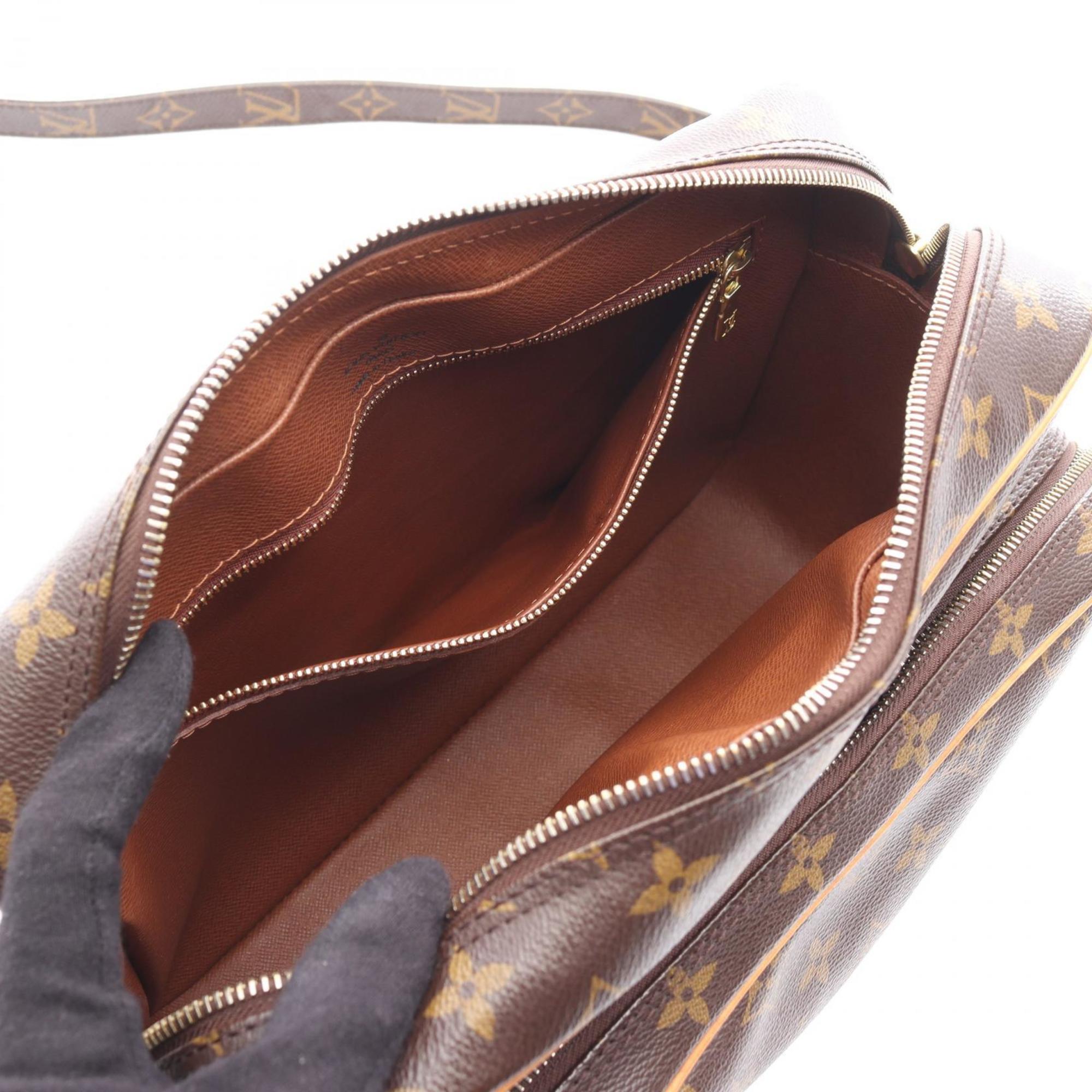 Louis Vuitton Brown Pvc Leather Shoulder Bag