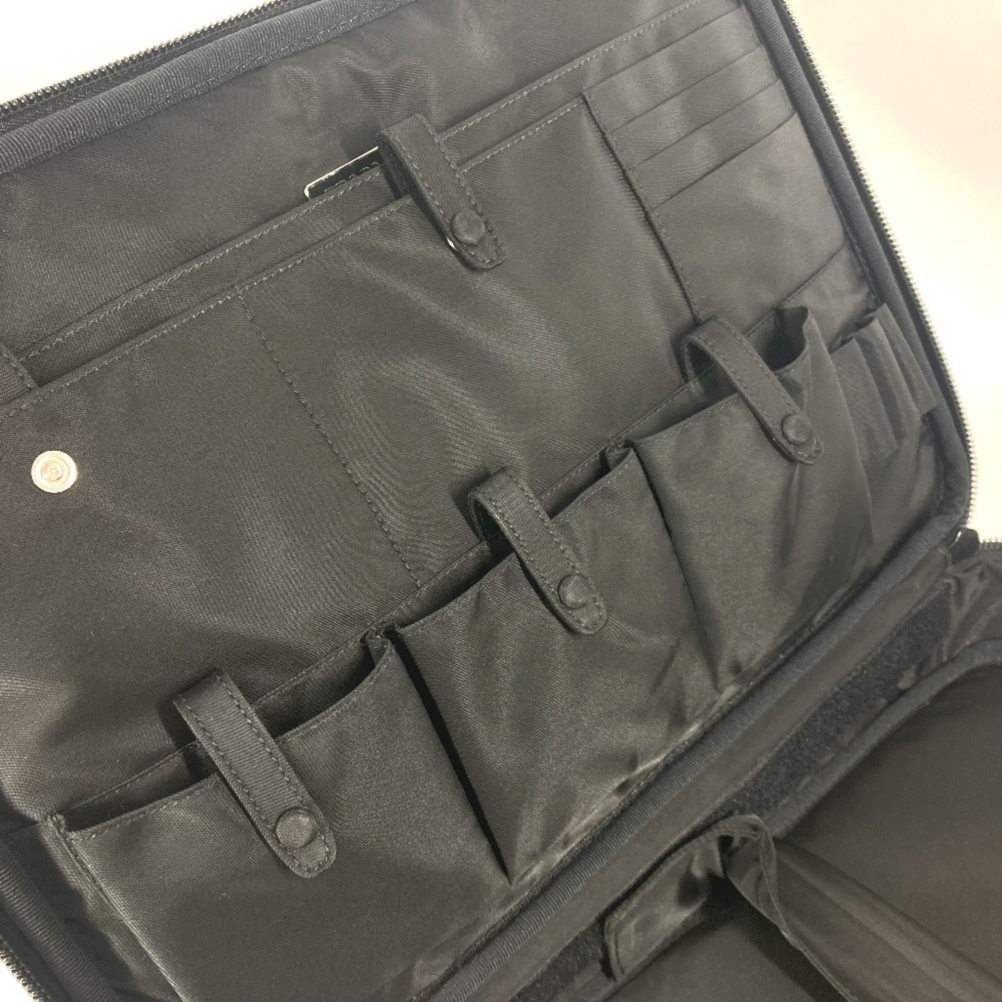 Prada Black Leather Nylon Handbag Shoulder Bag