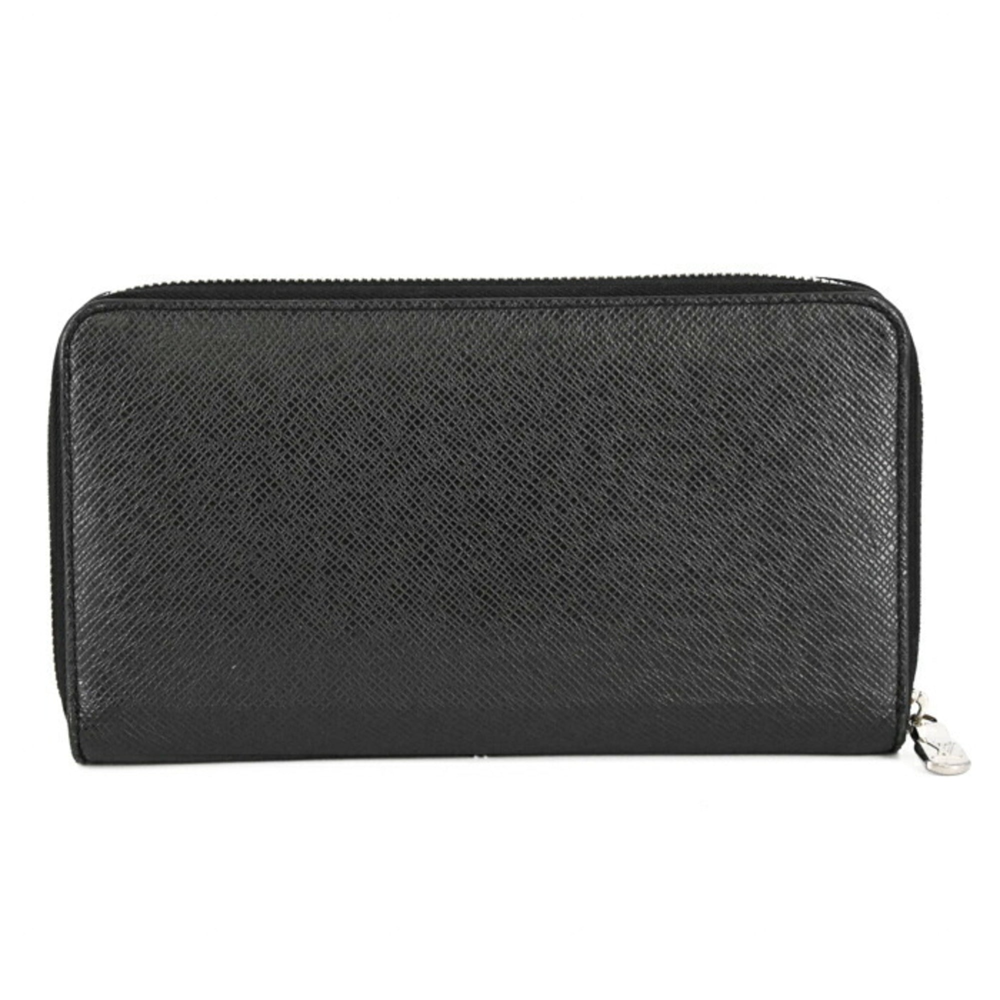 Louis Vuitton Black Taiga Leather Wallet (Tri-Fold)