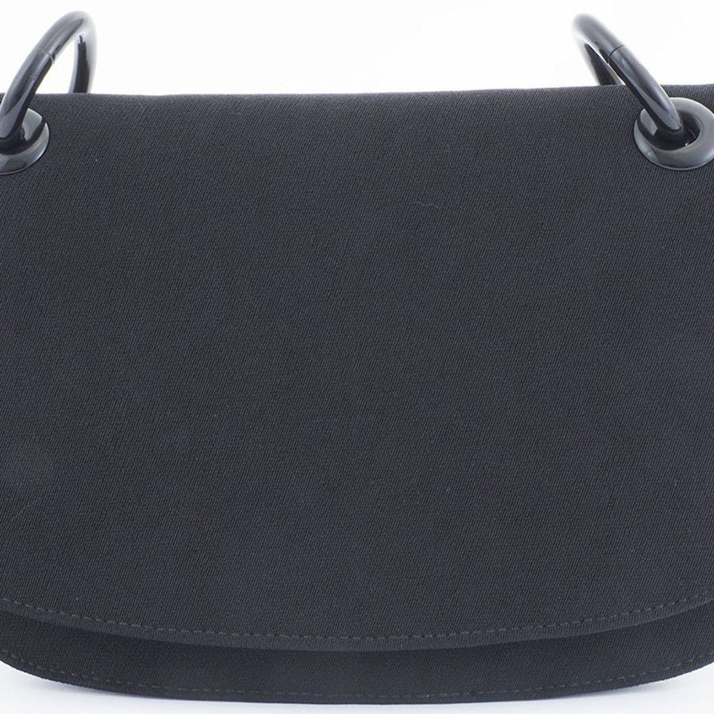 Prada Black Canvas Shoulder Bag