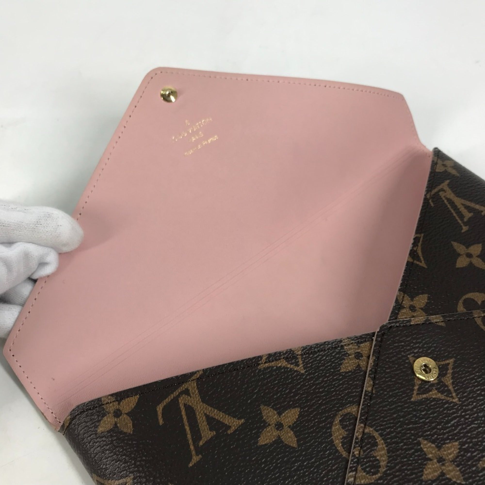 Louis Vuitton Brown Monogram Canvas Clutch Bag Pochette Pouch