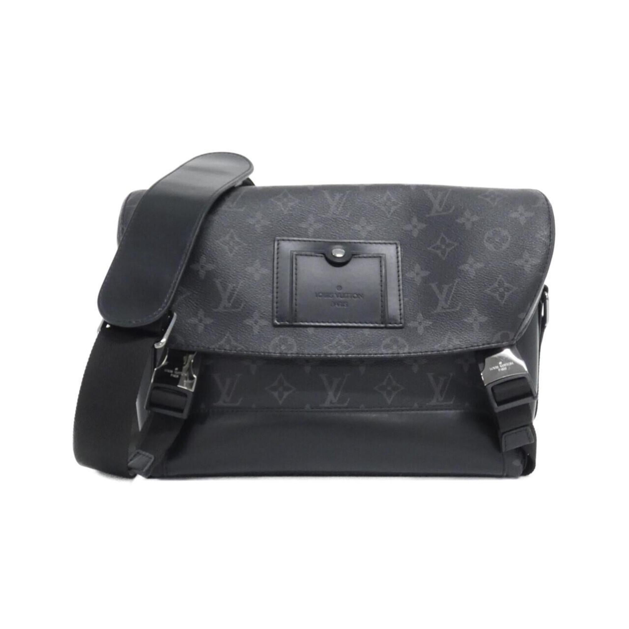 Louis Vuitton Black Coated Canvas Shoulder Bag