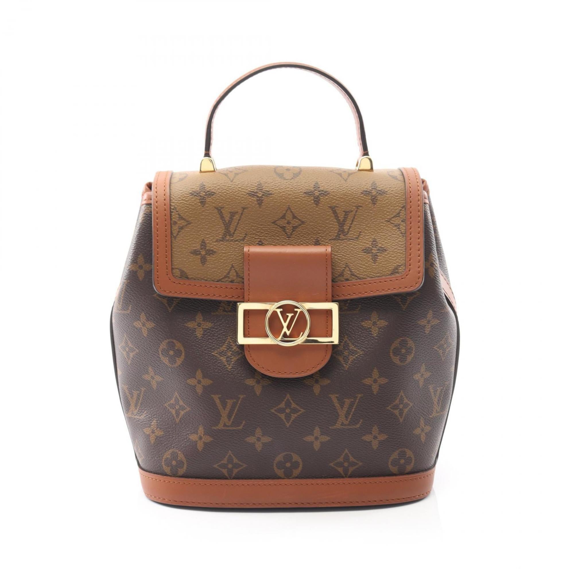 Louis Vuitton Brown Pvc Leather Backpack