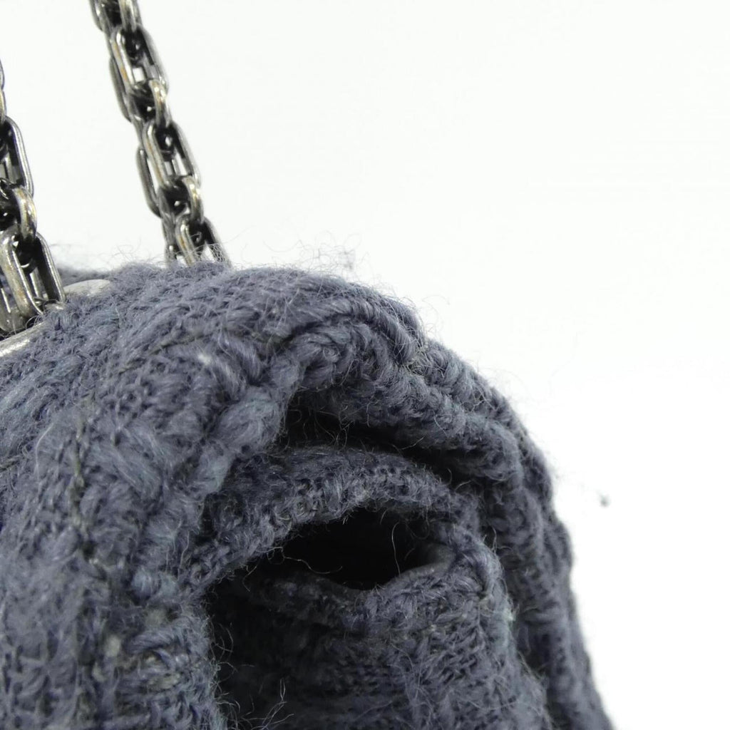Chanel Gray Tweed Shoulder Bag