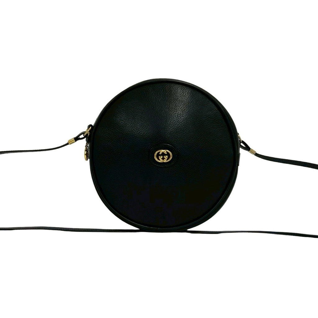 Gucci Black Leather Pochette Shoulder Bag (Pre-Owned)