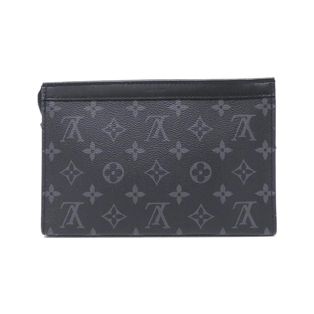 Louis Vuitton Black Gris Coated Canvas Shoulder Bag