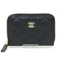 Chanel Black Leather Coin Purse/Coin Case