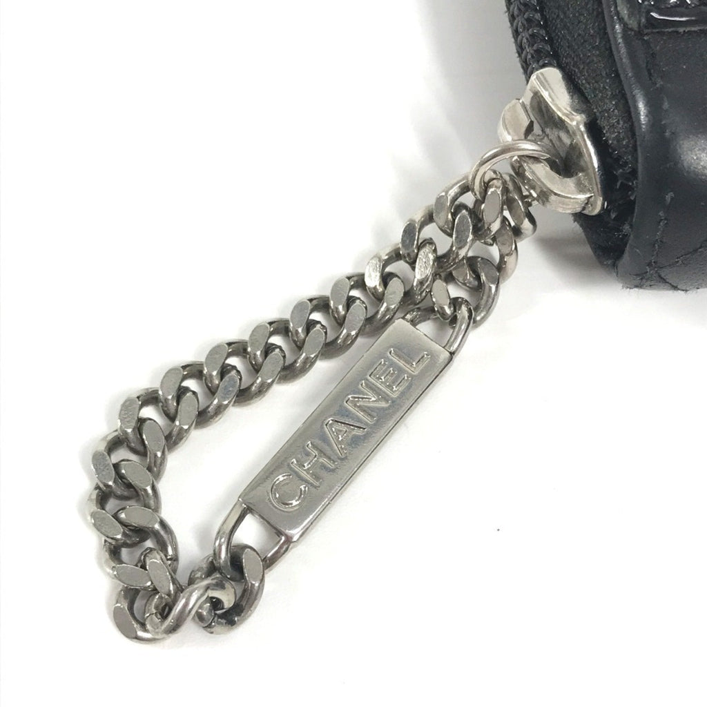 Chanel Cambon Black Leather Long Wallet (Bi-Fold)