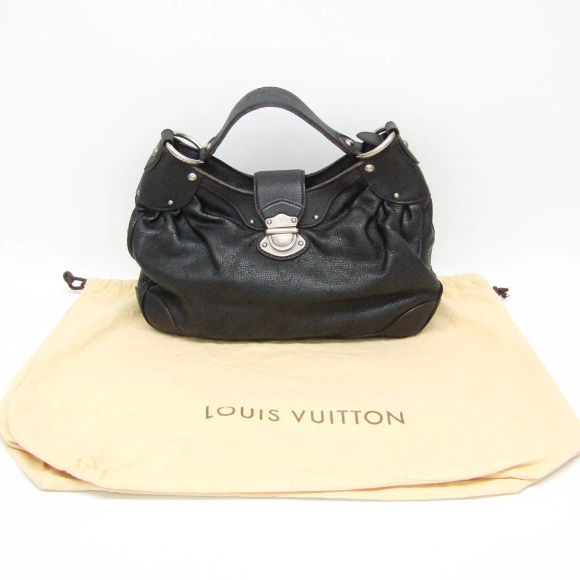 Louis Vuitton Mahina Noir Mahina Leather Shoulder Bag