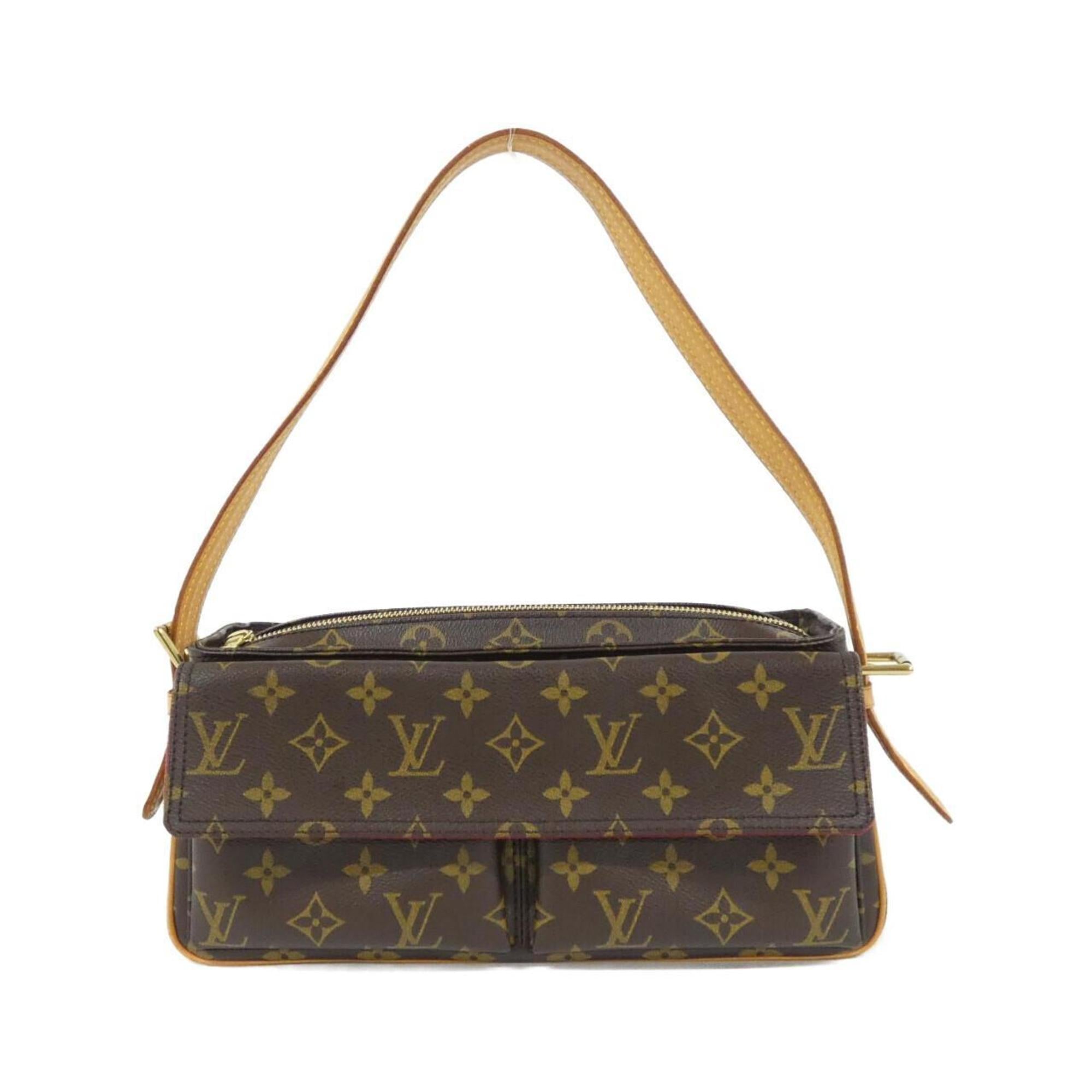 Louis Vuitton Marron Coated Canvas Shoulder Bag