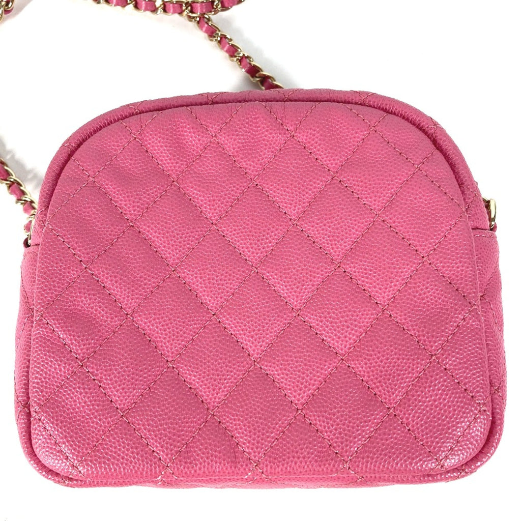 Chanel Pink Leather Shoulder Bag