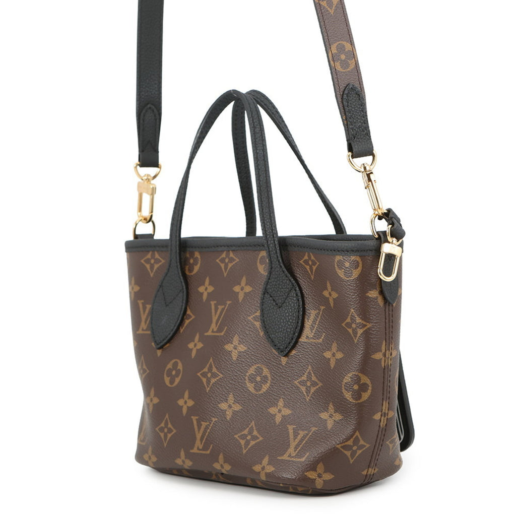 Louis Vuitton Noir Monogram Leather Tote Bag