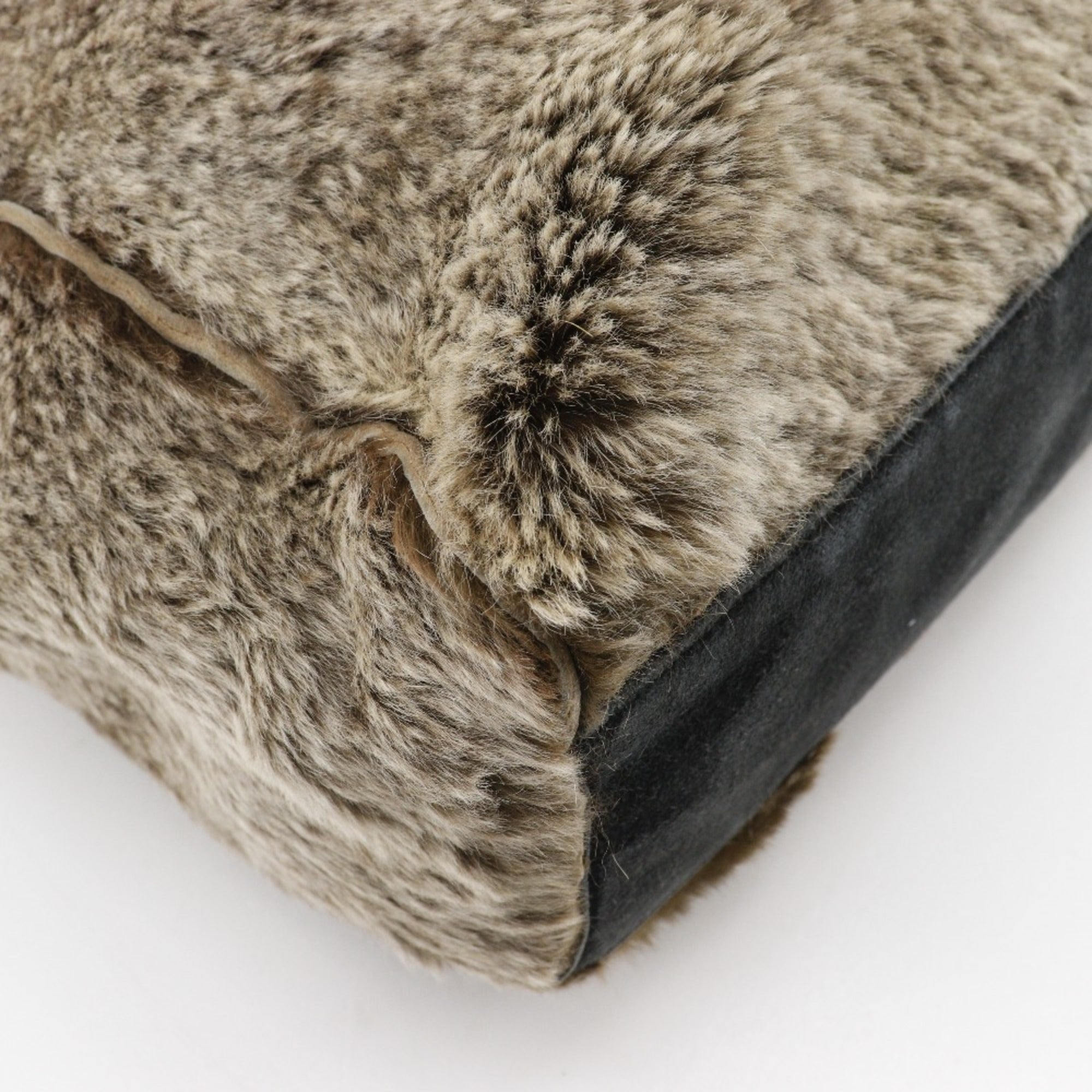 Chanel Brown Fur Handbag Tote Bag