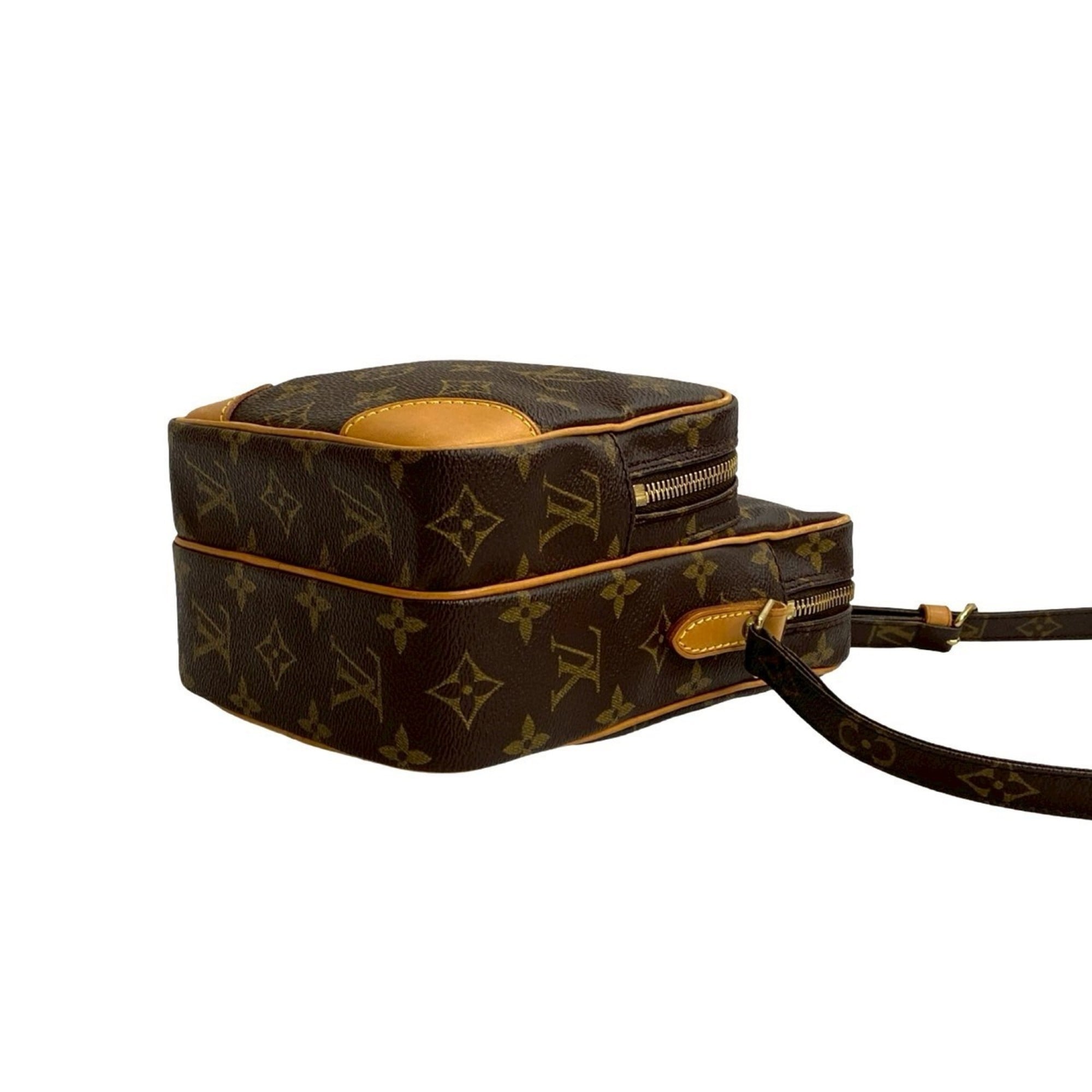 Louis Vuitton Brown Leather Pvc Pochette Shoulder Bag