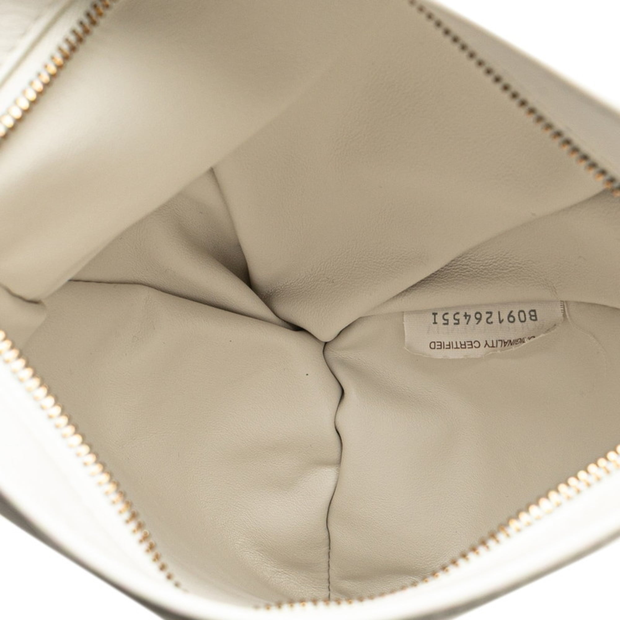 Bottega Veneta White Leather Handbag