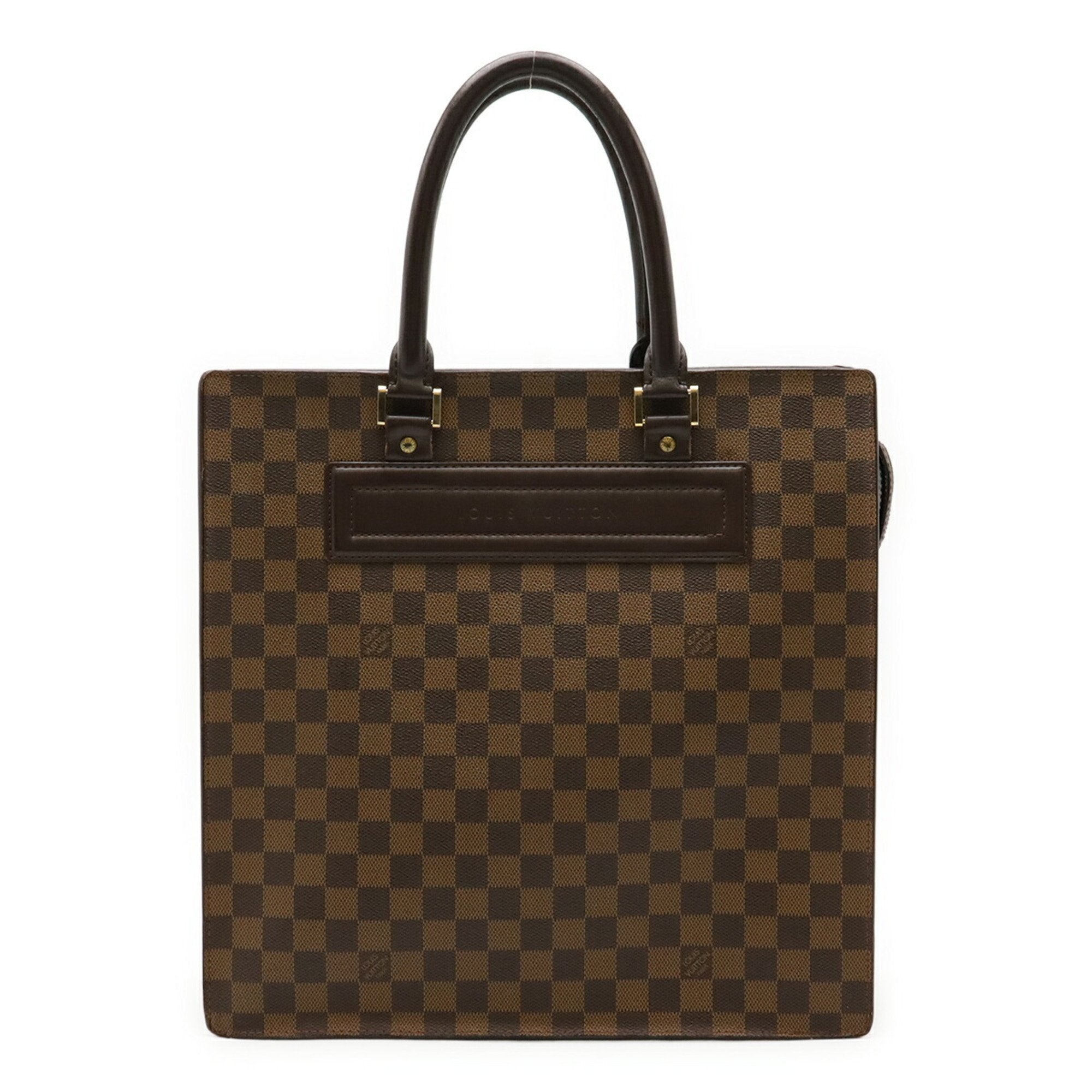 Louis Vuitton Brown Damier Canvas Pvc Handbag Tote Bag