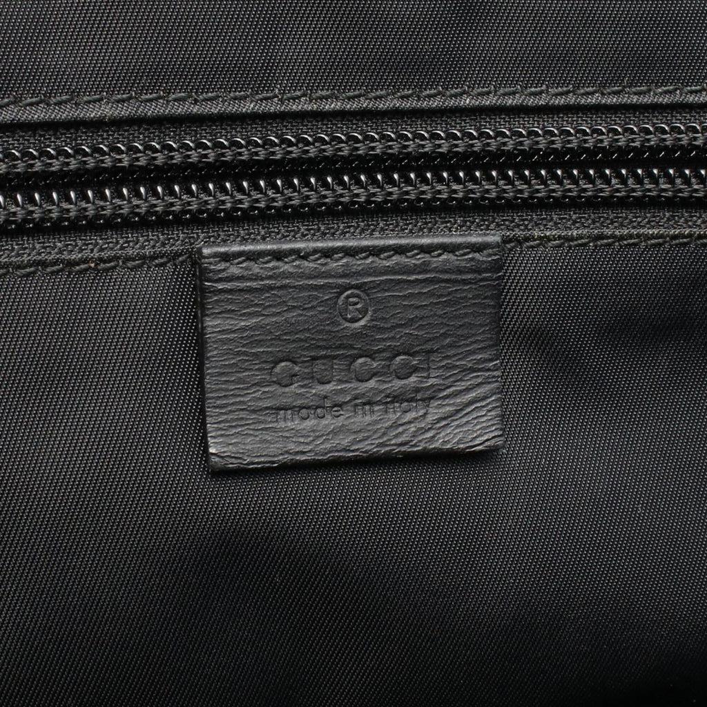 Gucci Black Leather Handbag Tote Bag (Pre-Owned)
