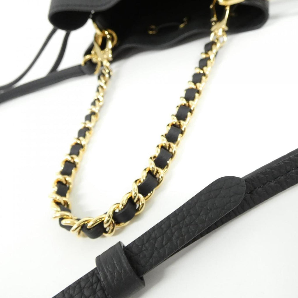 Louis Vuitton Black Leather Shoulder Bag