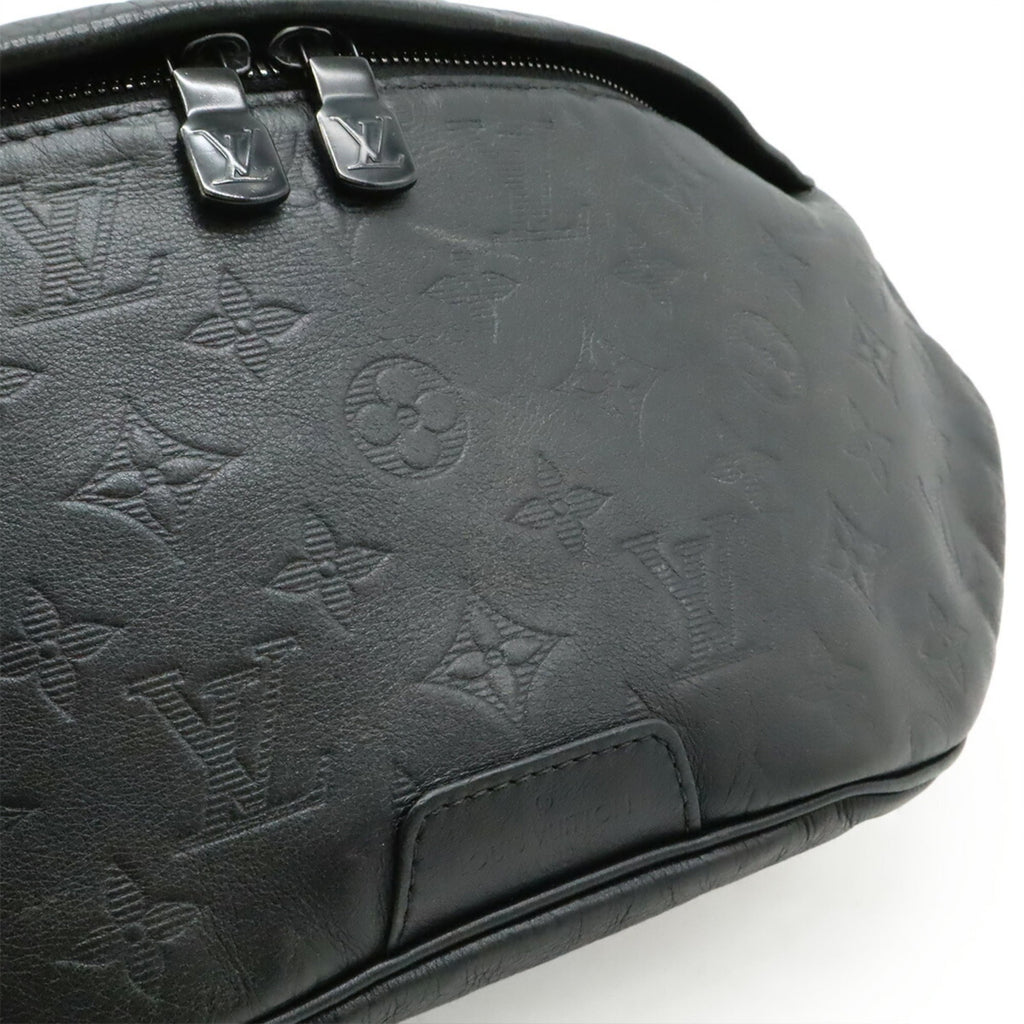 Louis Vuitton Black Noir Monogram Shadow Fanny Pack