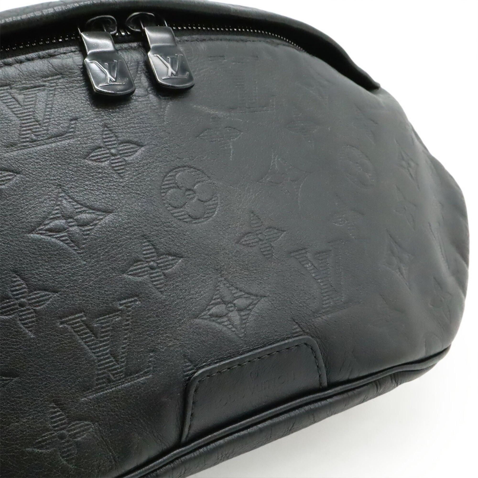 Louis Vuitton Black Noir Monogram Shadow Fanny Pack