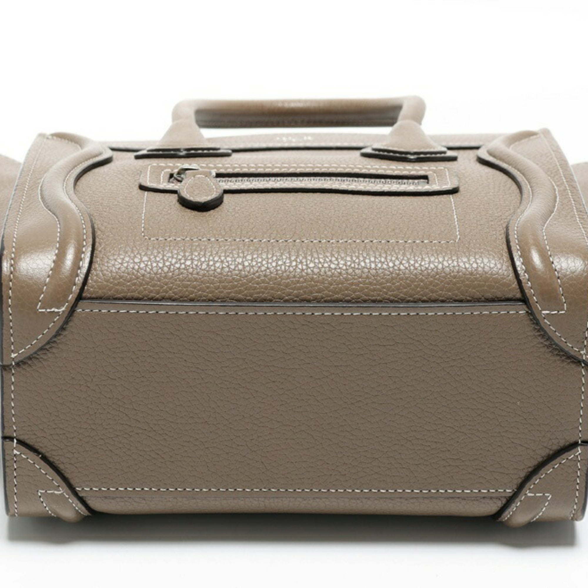 Celine Grayish Leather Handbag Shoulder Bag