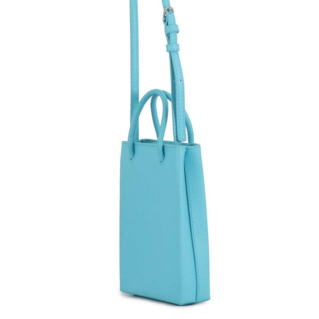 Balenciaga Light Blue Leather Handbag Shoulder