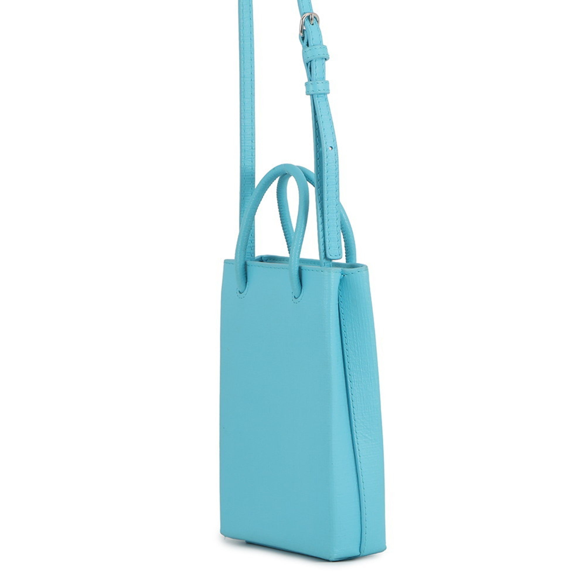 Balenciaga Light Blue Leather Handbag Shoulder