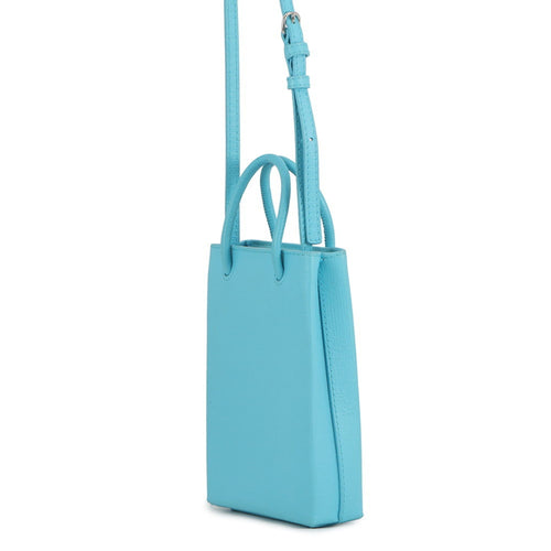 Balenciaga Light Blue Leather Handbag Shoulder