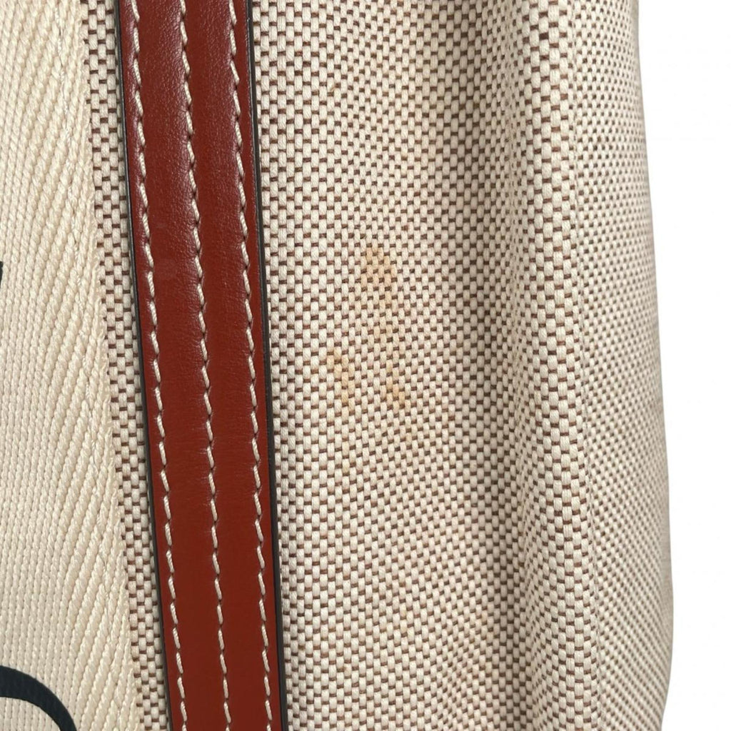 Chloé Beige Linen Leather Handbag (Pre-Owned)