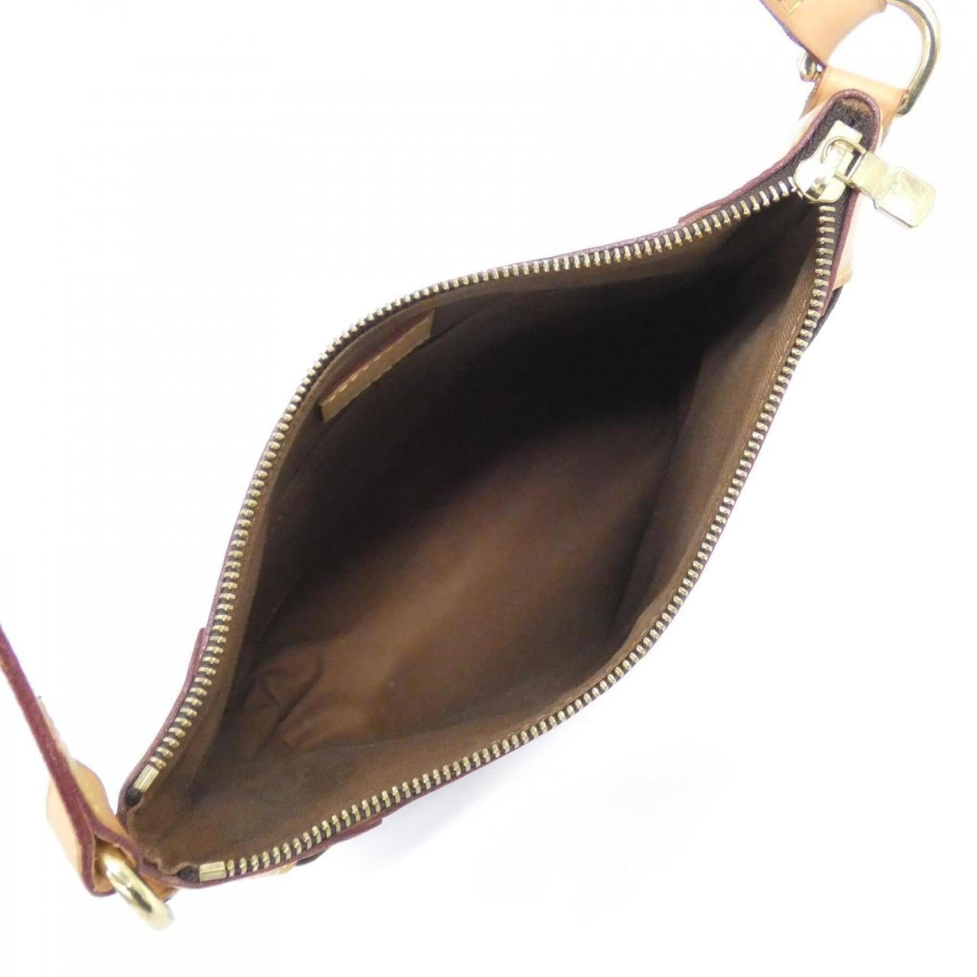 Louis Vuitton Marron Coated Canvas Shoulder Bag