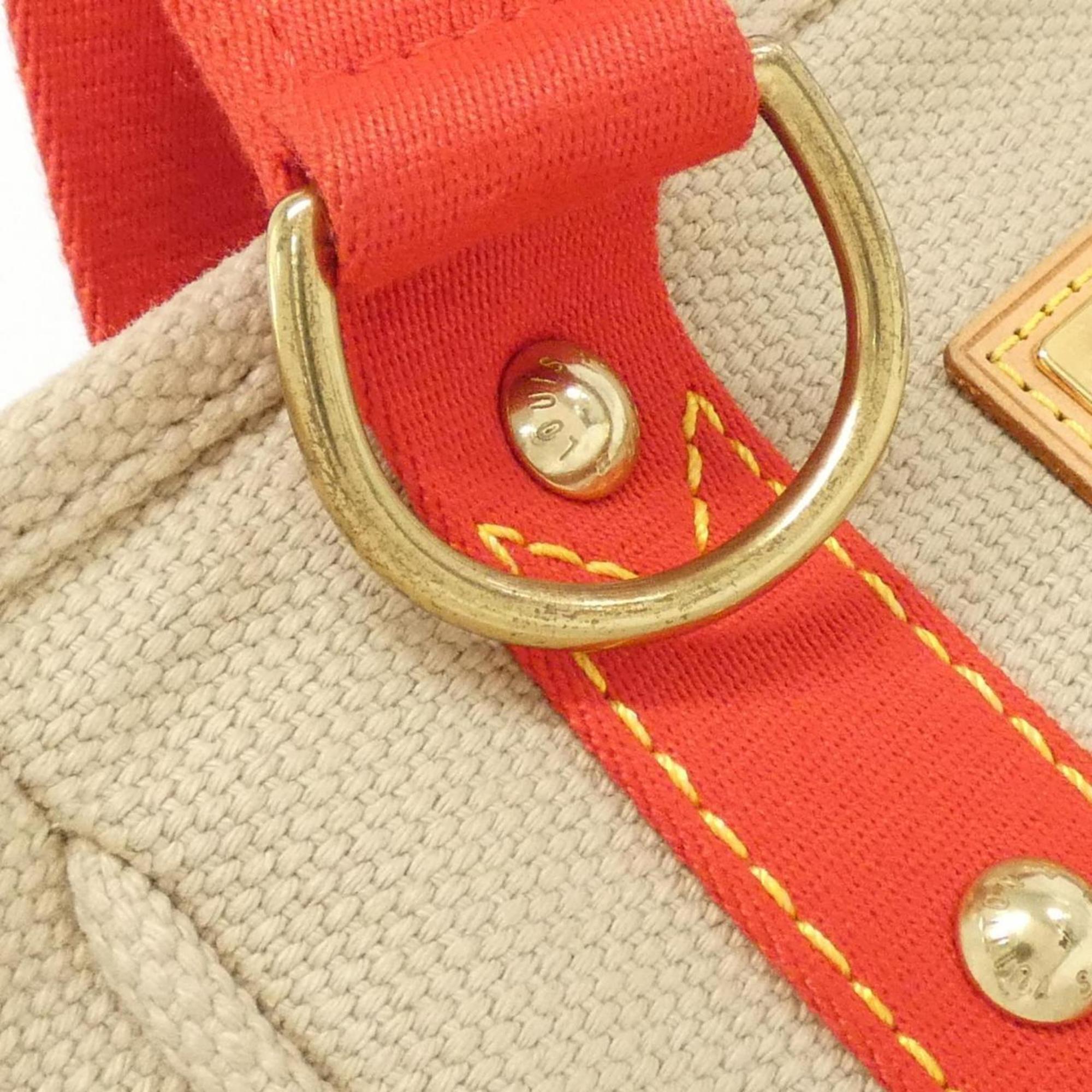 Louis Vuitton Beige Canvas Handbag