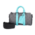 Louis Vuitton Gray Monogram Eclipse Turquoise Monogram Eclipse Shoulder Bag