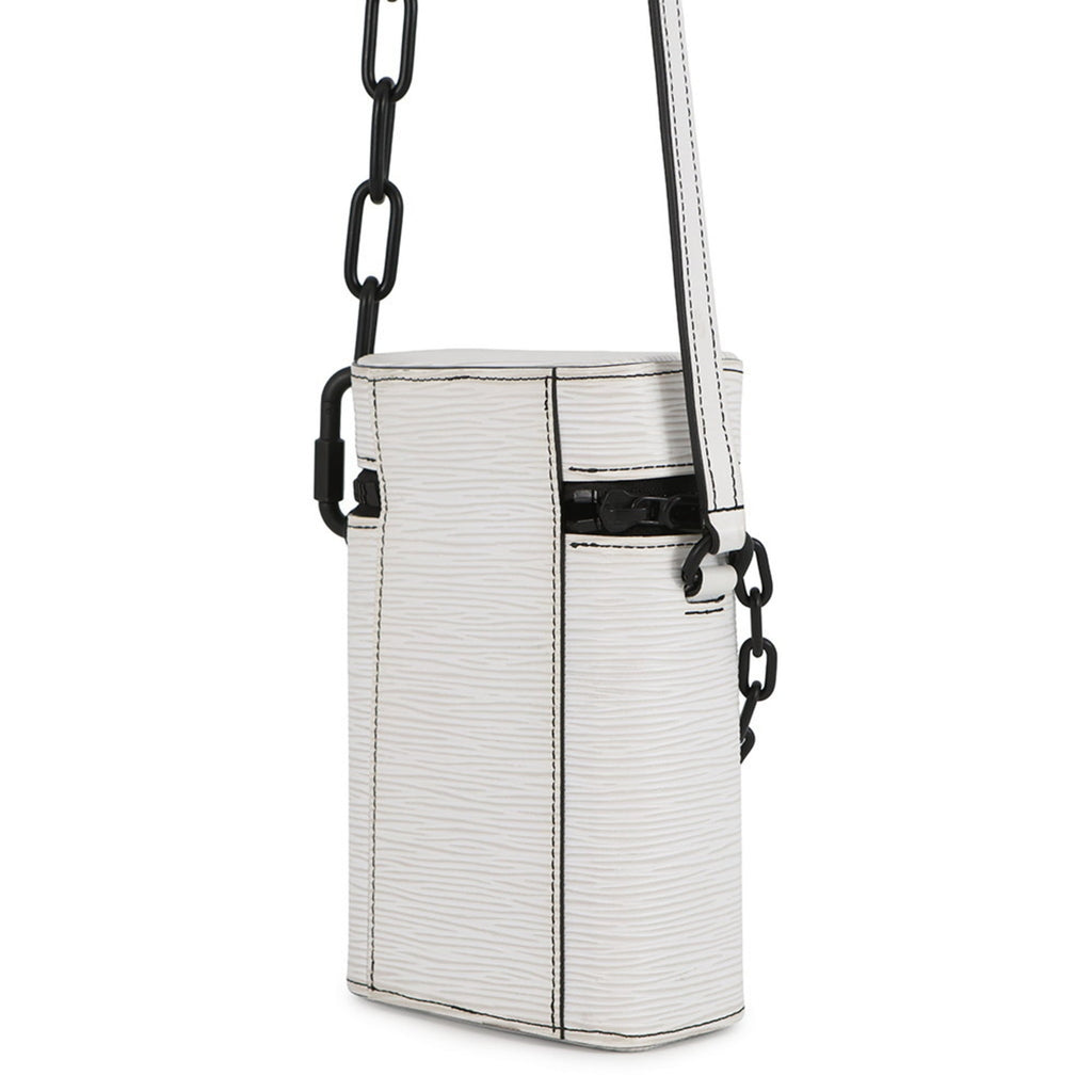 Louis Vuitton Epi Black Blanc White Epi Leather Shoulder Bag