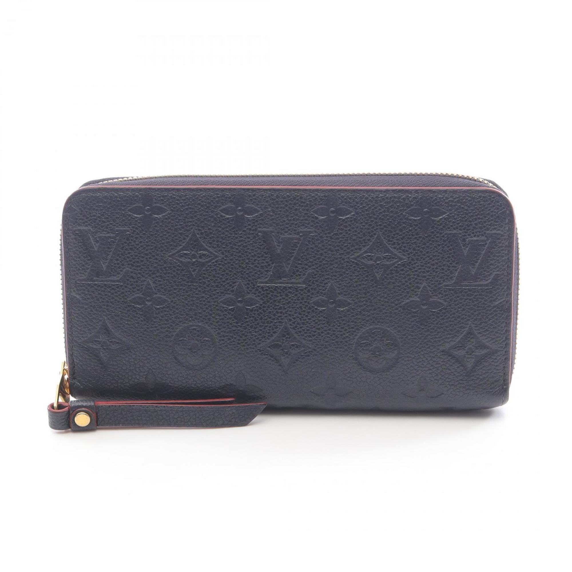 Louis Vuitton Monogram Navy Red Color Monogram Empreinte Long Wallet