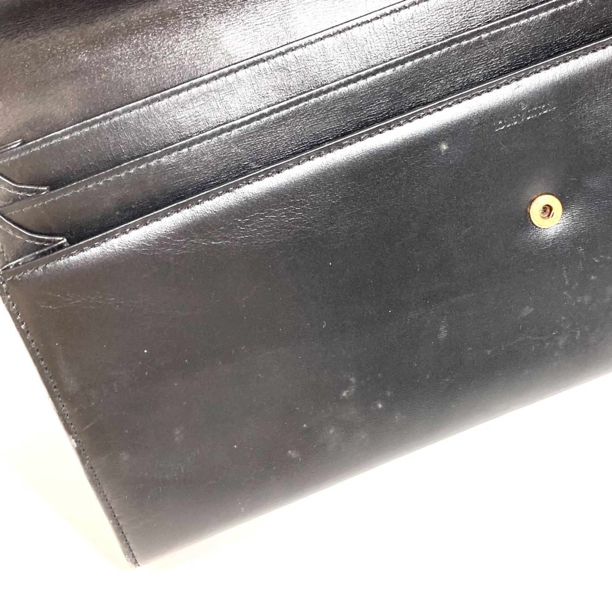 Louis Vuitton Black Leather Clutch Bag