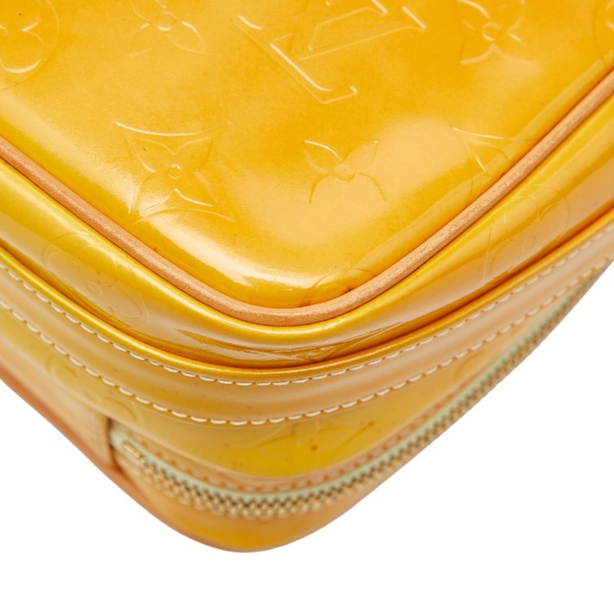 Louis Vuitton Yellow Patent Leather Shoulder Bag
