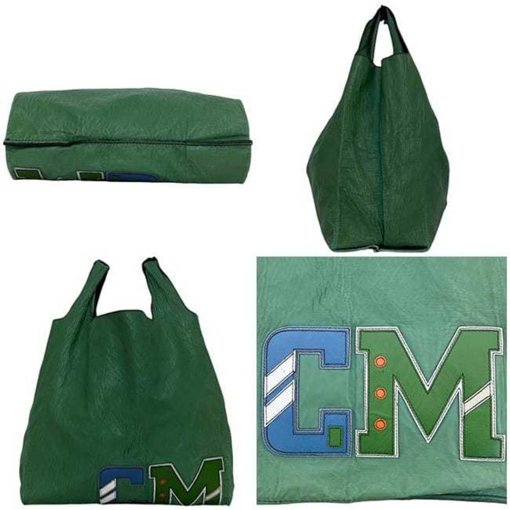 Prada Green Leather Eco-Bag Tote Bag