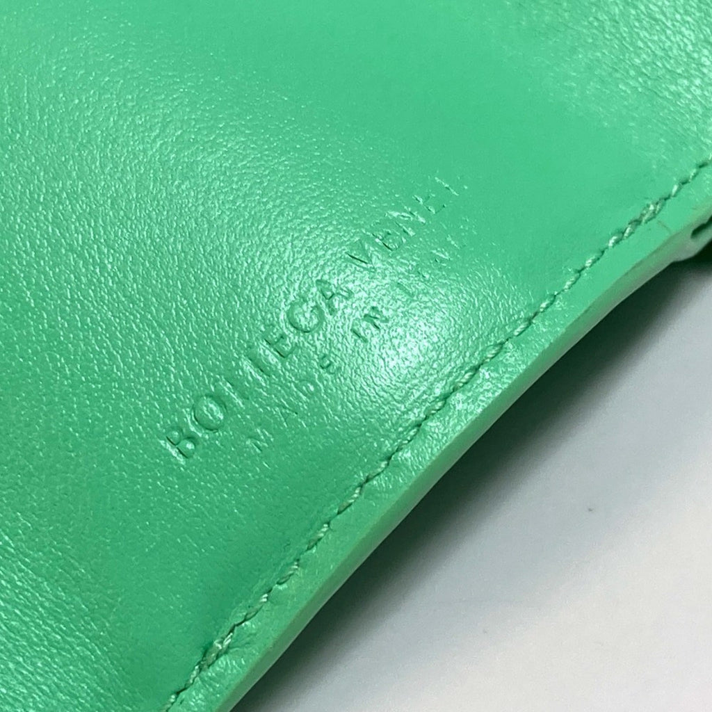Bottega Veneta Green Leather Wallet (Tri-Fold)