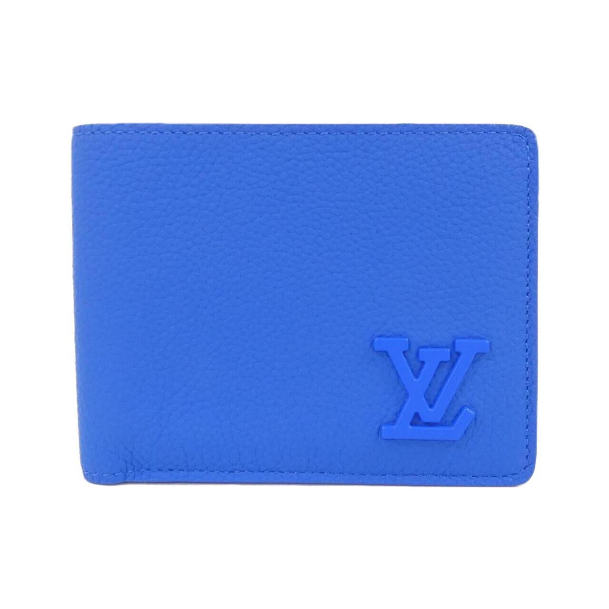 Louis Vuitton Blue Leather Bill Wallet