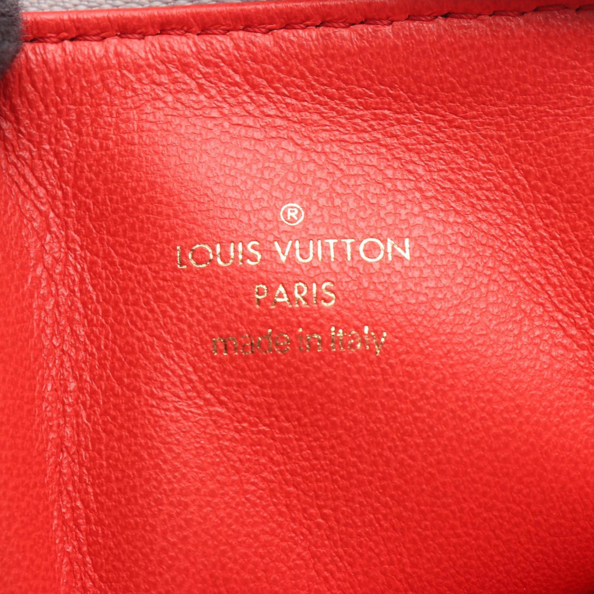 Louis Vuitton Silver Leather Handbag Shoulder Bag