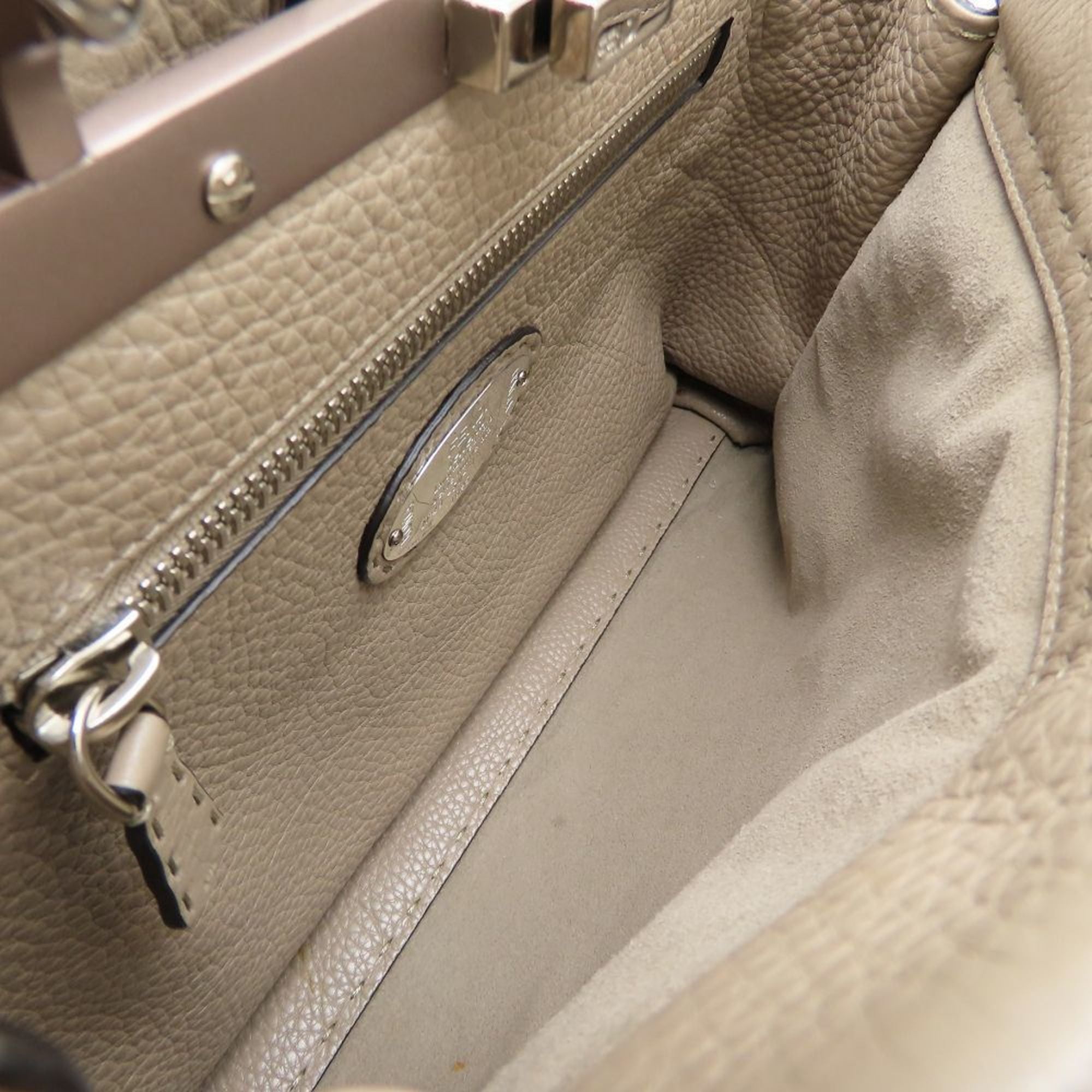 Fendi Grayish Leather Handbag