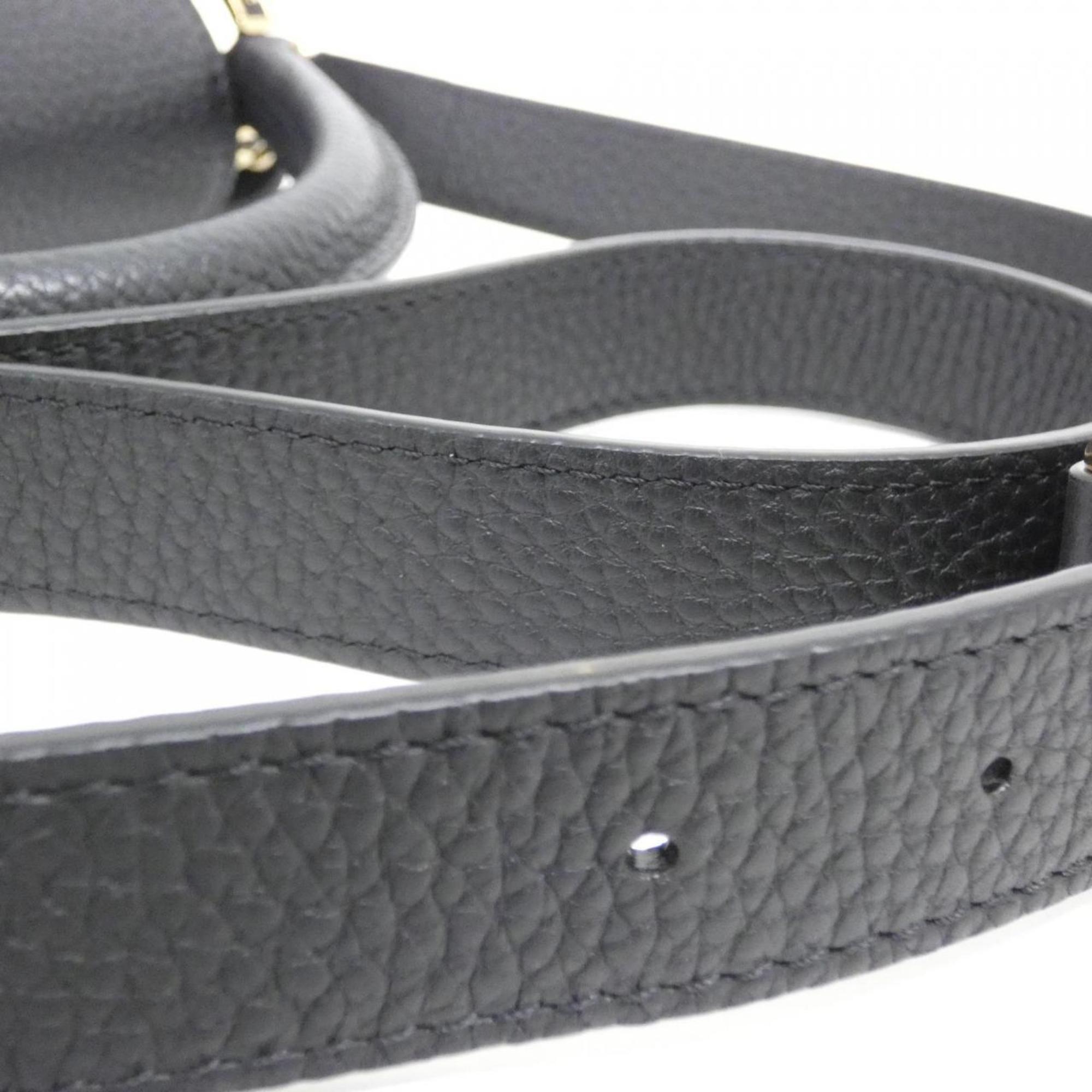Louis Vuitton Taurillon Black Leather Handbag