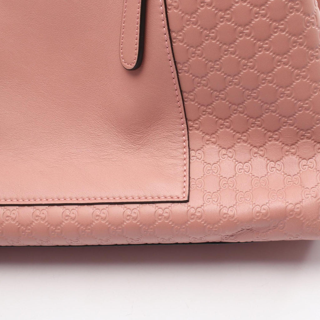 Gucci Microguccissima Pink Leather Handbag (Pre-Owned)