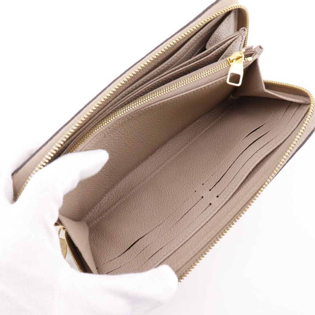 Louis Vuitton Monogram Empreinte Gray Monogram Empreinte Long Wallet