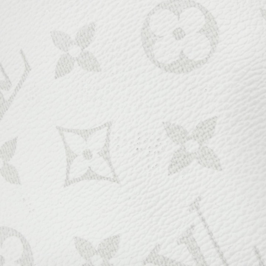 Louis Vuitton White Coated Canvas Leather Handbag