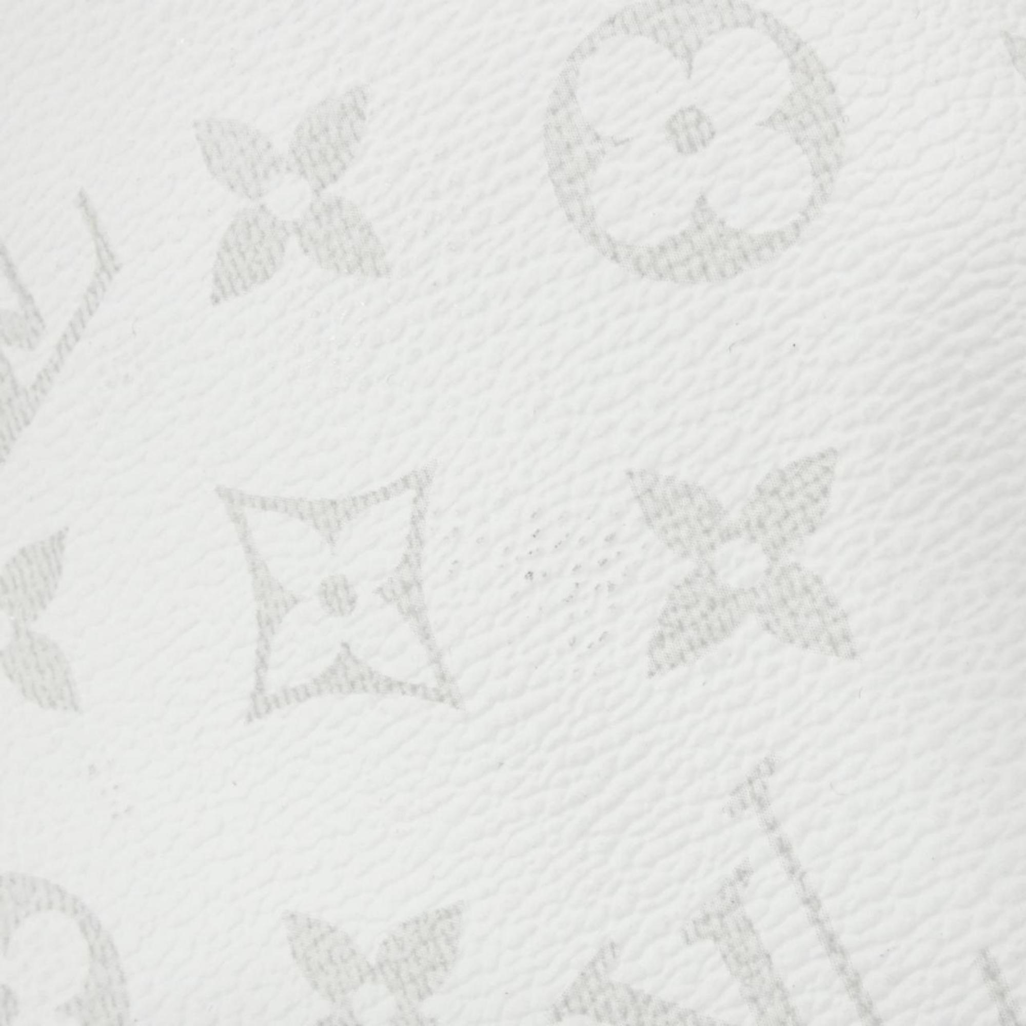 Louis Vuitton White Coated Canvas Leather Handbag