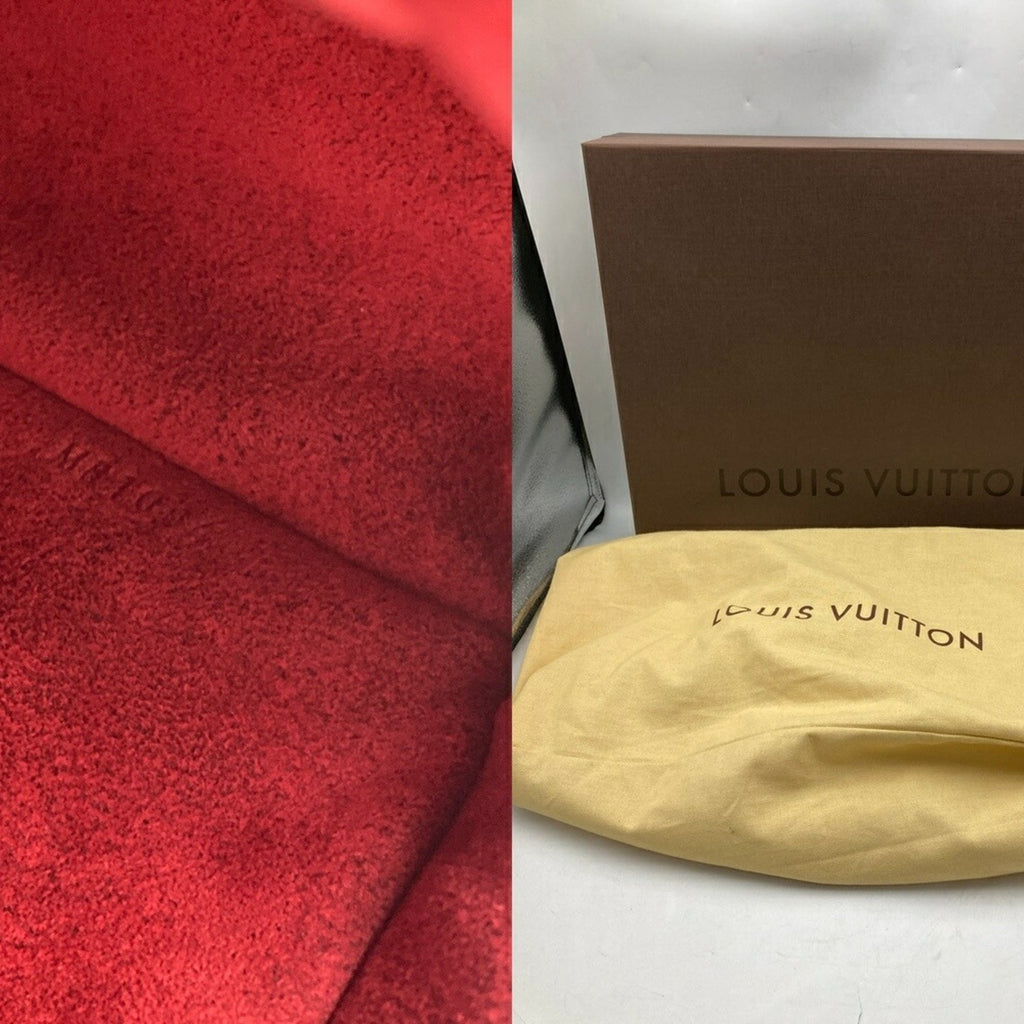 Louis Vuitton Brown Pvc Leather Handbag